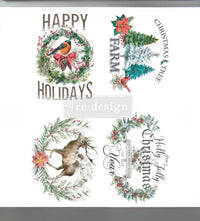 Holly Jolly Christmas Transfers, Cardinal Bird Transfers, Holiday Transfers, Candle Transfers, Tray Transfers, Ornament Transfers, Holidays