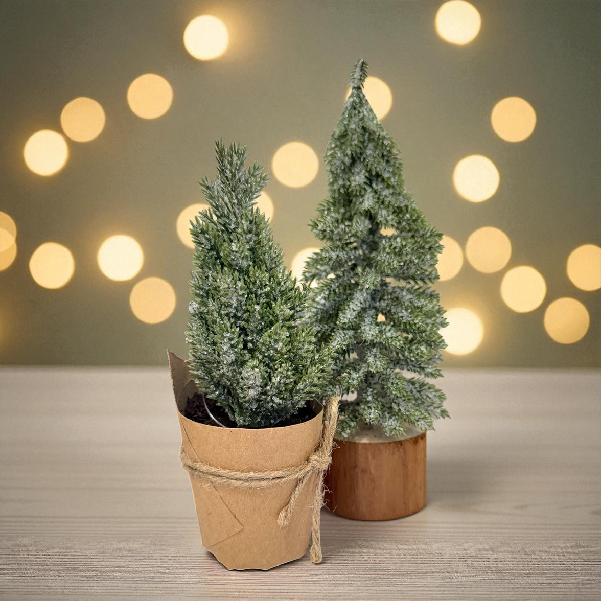 Pine Tree - Mini Pine Tree with Paper Pot, Holiday Table Decor, Mini Prop Trees, Design, Photography Props, Christmas Tree, Winter Trees