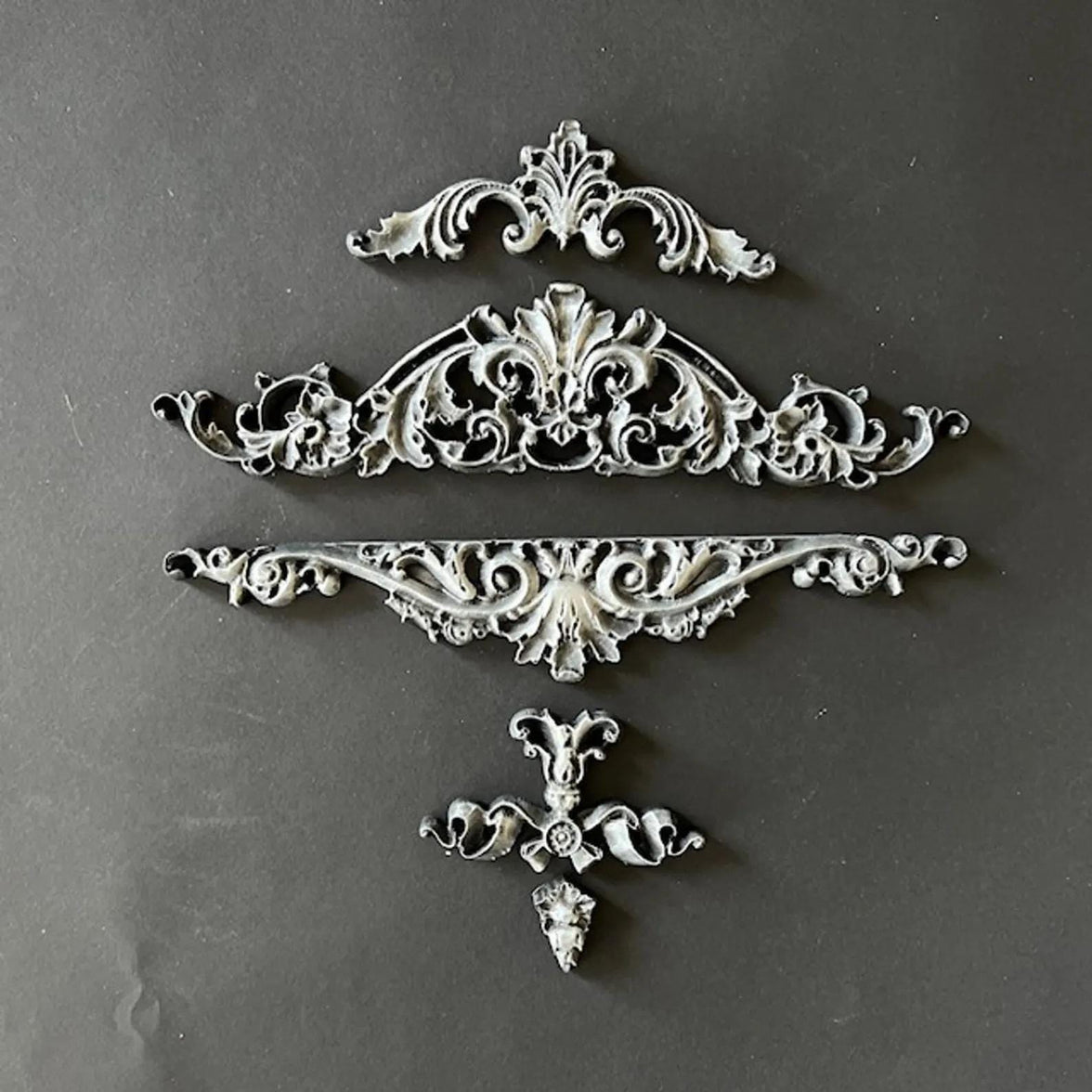 Ornament Trim Casting Mold, Estelle LaBlanche Mould- Silicone Mold, DIY Crafts, Casting Molds, Upcycling, Candy Mold, Flower Border Mold