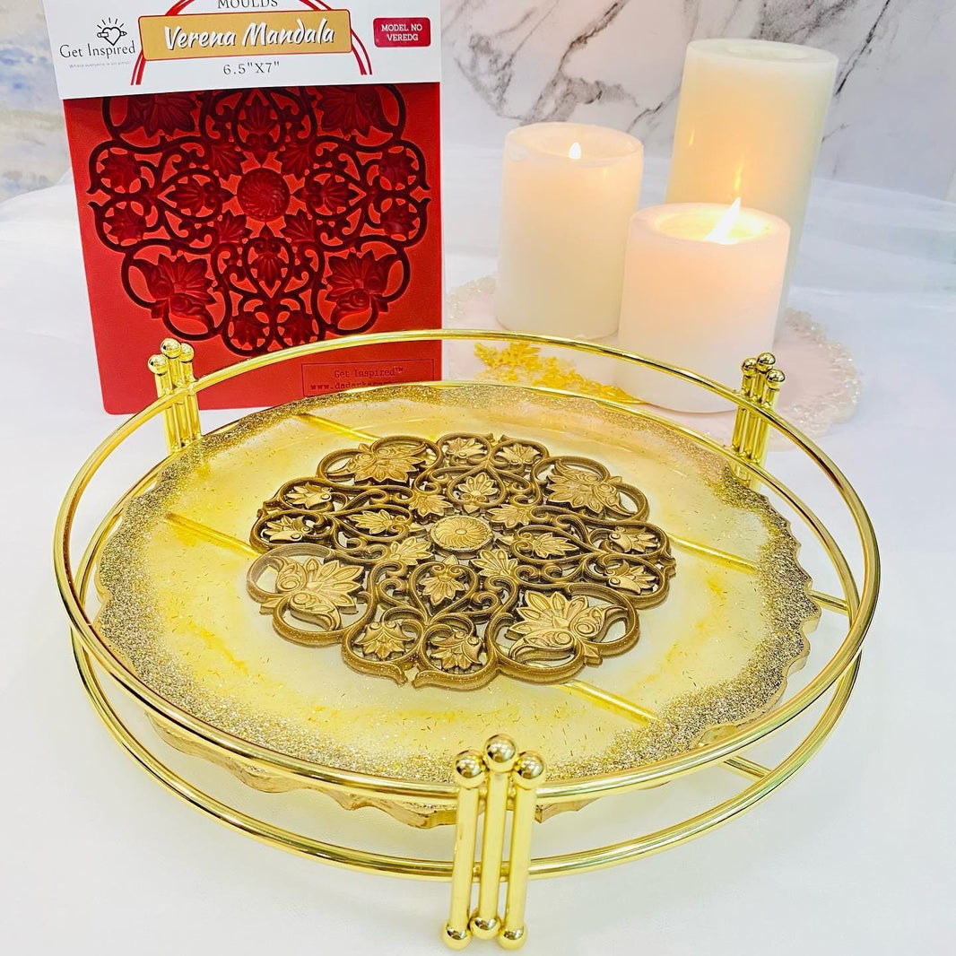 Mandala Mold - Dadarkar Art, Silicone Mold, Resin Mold, Casting Mold, Candy Molds, Food Safe, Chocolate Mold, Polymer Clay Mold, Baking Mold