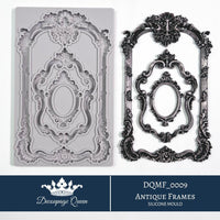 Frames Mold - Vintage Frames Mold - Decoupage Queen - Silicone Molds, New Frame Mould Casting Mold, Mixed Media Molds, Decoupage Craft Ideas