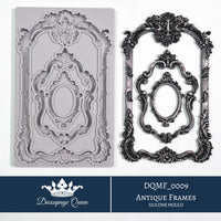 Frames Mold - Vintage Frames Mold - Decoupage Queen - Silicone Molds, New Frame Mould Casting Mold, Mixed Media Molds, Decoupage Craft Ideas
