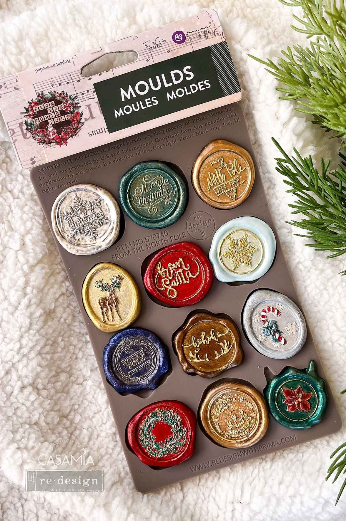 Wax Seal Mould, North Pole Collection, Christmas Seals