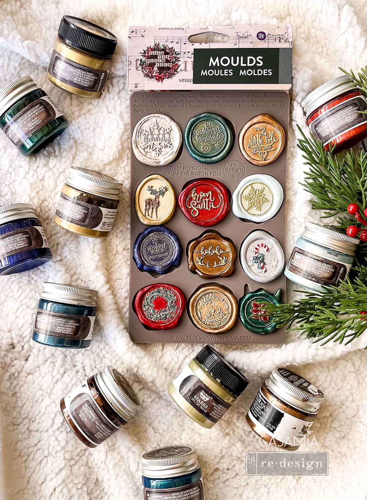 Wax Seal Mould, North Pole Collection, Christmas Seals