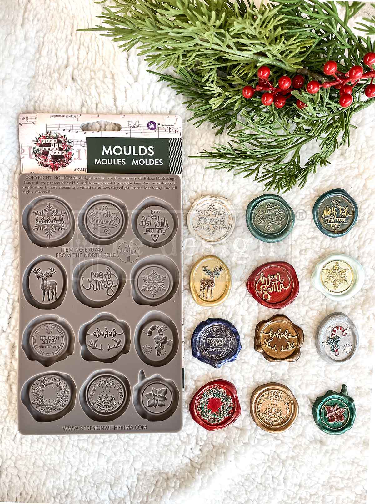 Wax Seal Mould, North Pole Collection, Christmas Seals