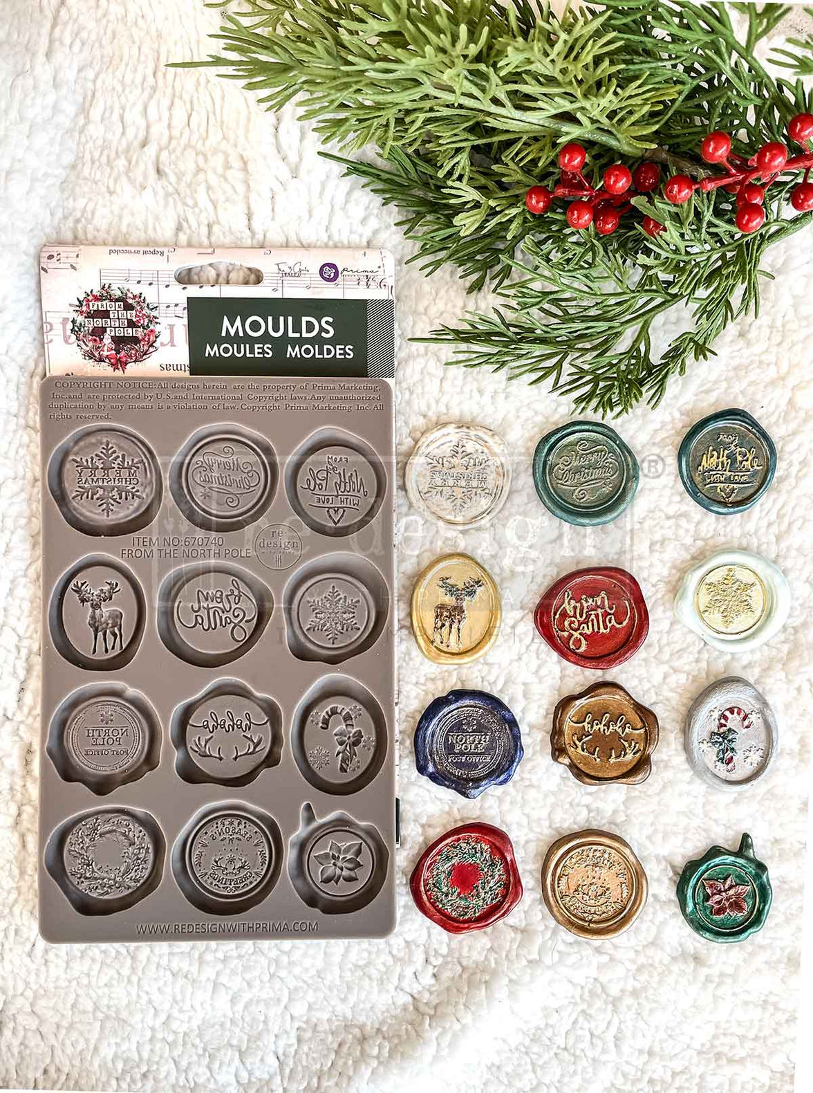 Wax Seal Mould, North Pole Collection, Christmas Seals