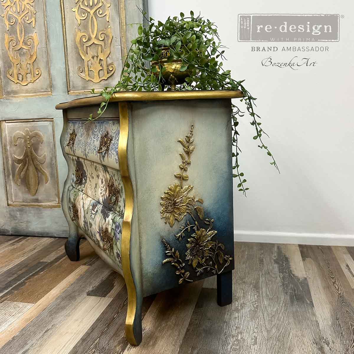 Flower Mould, Cerulean Blooms Decor Mould, Large Flower Mould