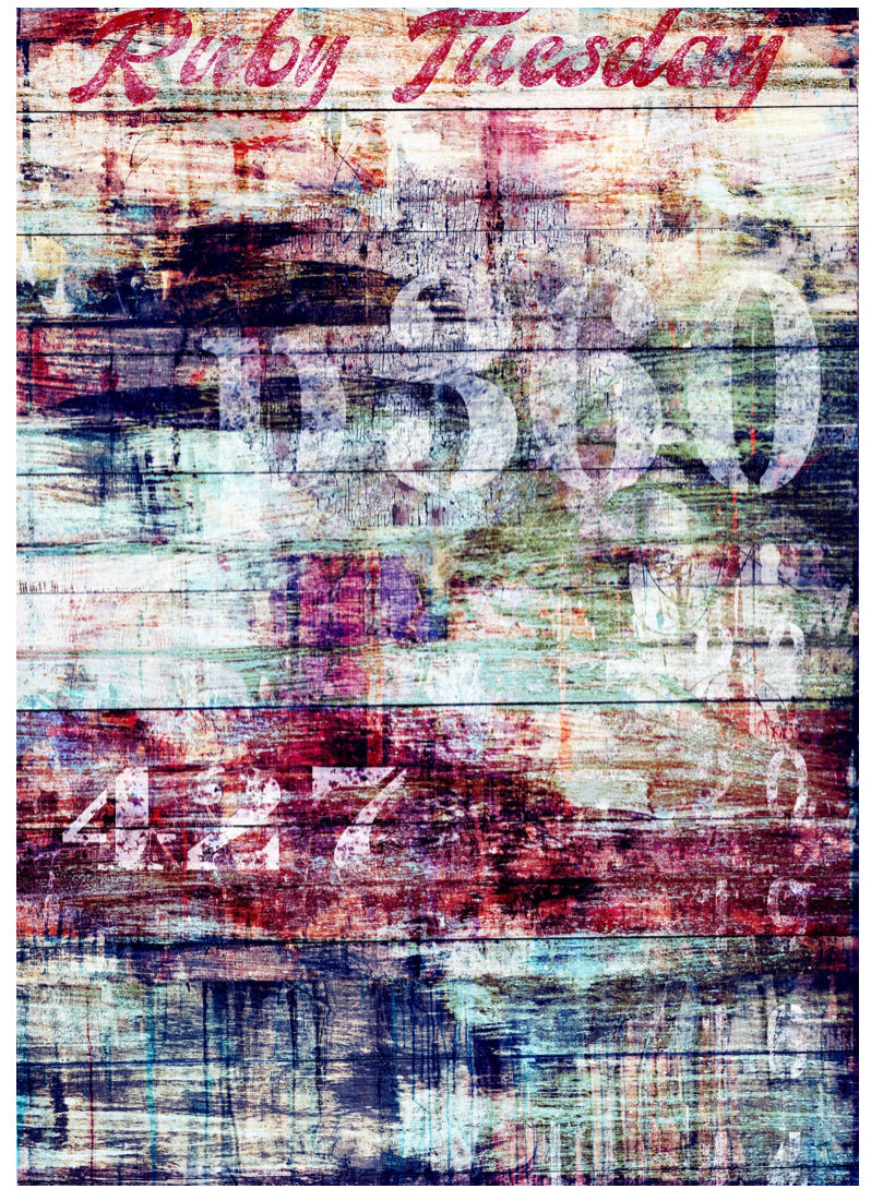 Ruby Tuesday, rice paper design by Decoupage Queen, arts & entertainment > hobbies & creative arts > arts & crafts, for decoupage and crafting