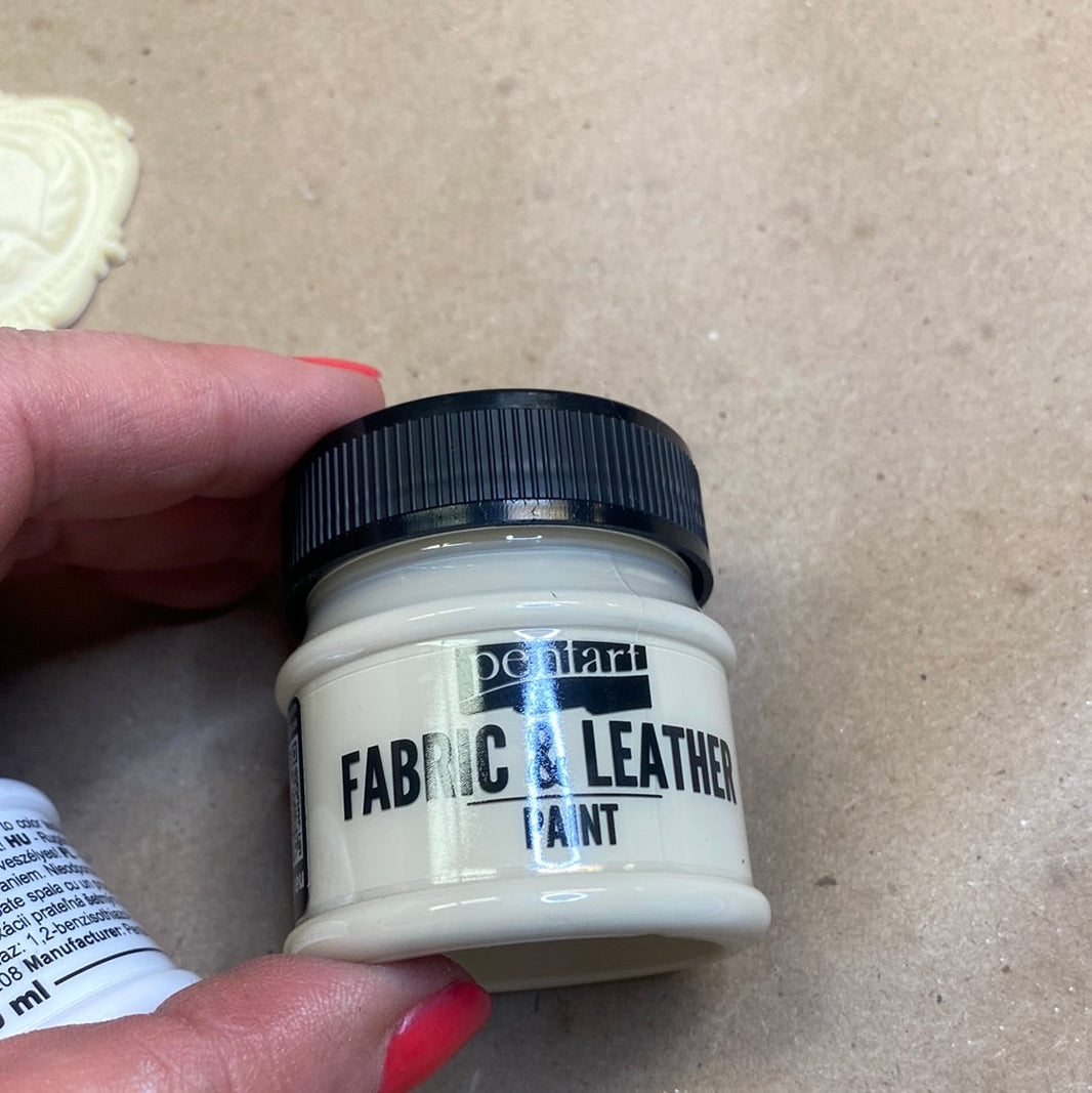 Pentart Fabric and Leather Paint 50ml, design by Pentart, nan, for decoupage and crafting