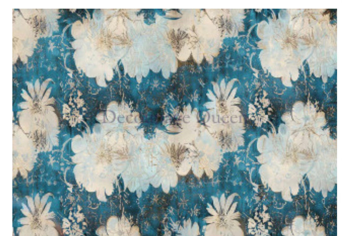 Floral Cascade, rice paper design by Decoupage Queen, arts & entertainment, for decoupage and crafting