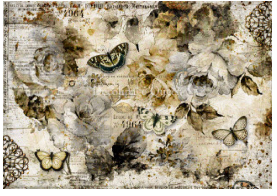 First Bloom, rice paper design by Decoupage Queen, arts & entertainment > hobbies & creative arts > arts & crafts, for decoupage and crafting