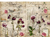 Pressed Flowers, rice paper design by Decoupage Queen, arts & entertainment > hobbies & creative arts > arts & crafts, for decoupage and crafting