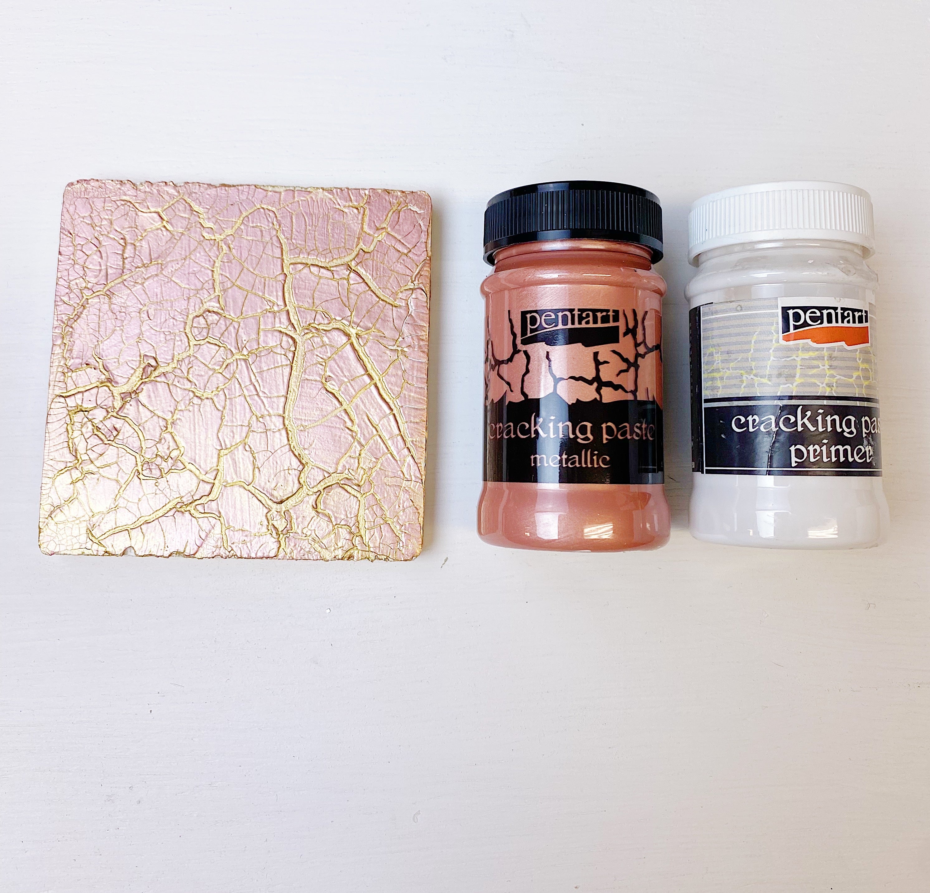 Pentart Metallic Cracking Paste 100mg, design by Pentart, nan, for decoupage and crafting