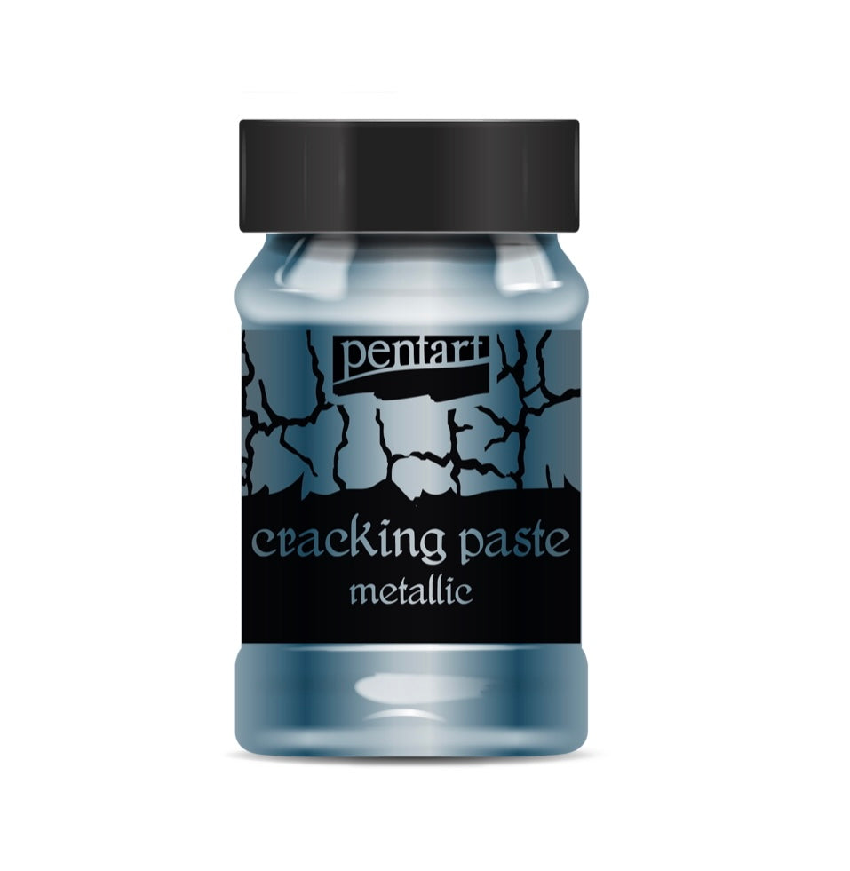 Pentart Metallic Cracking Paste 100mg, design by Pentart, nan, for decoupage and crafting