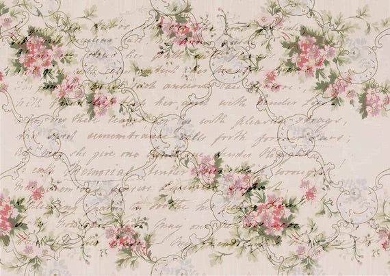 Shabby Roses, rice paper design by Decoupage Queen, arts & entertainment > hobbies & creative arts > arts & crafts, for decoupage and crafting