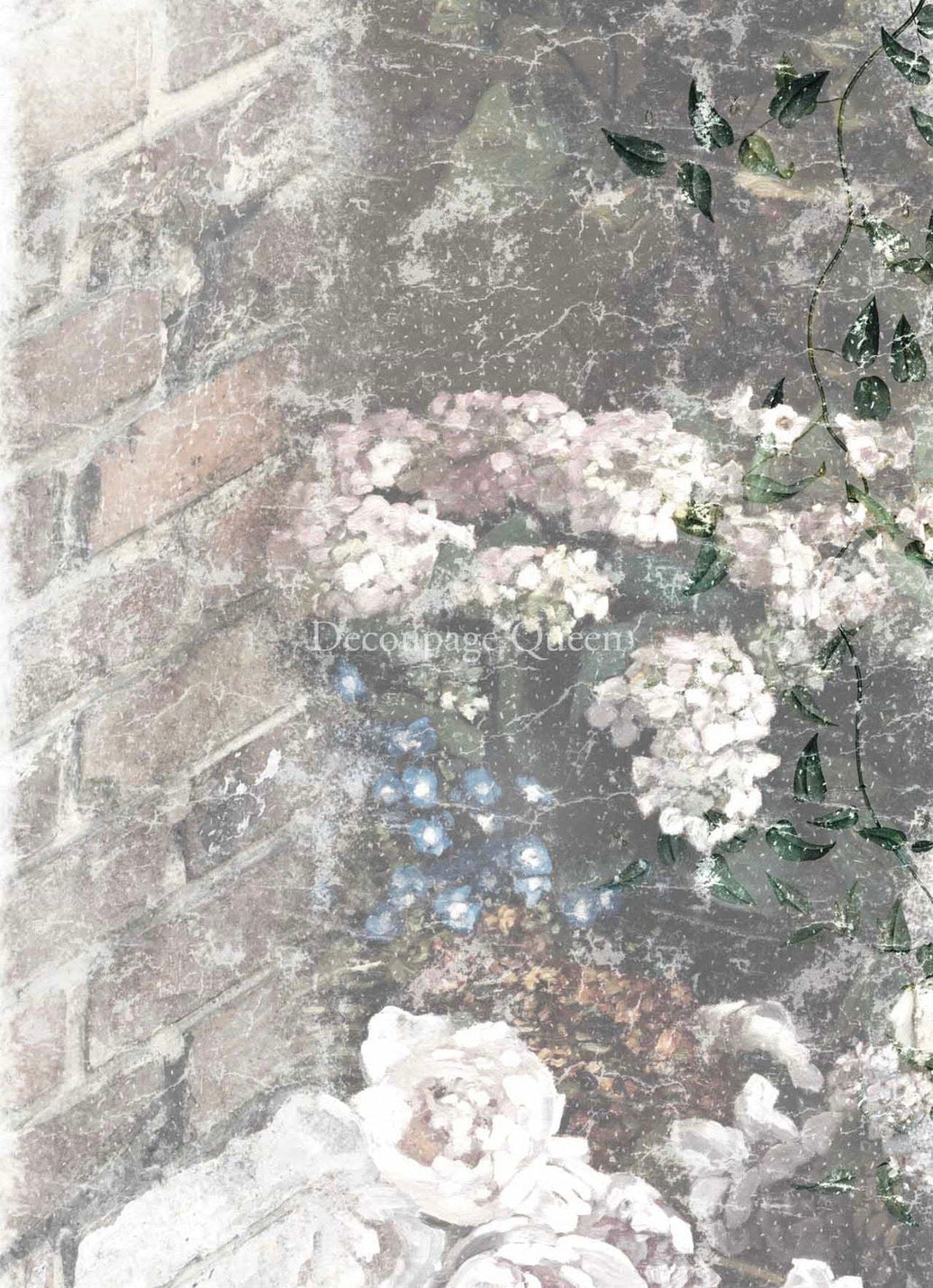 Dainty and the Queen Faded, rice paper design by Decoupage Queen, office supplies > general office supplies > paper products, for decoupage and crafting