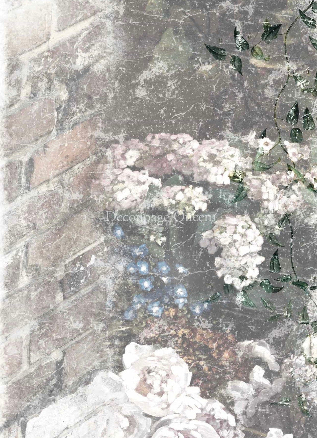 Dainty and the Queen Faded, rice paper design by Decoupage Queen, office supplies > general office supplies > paper products, for decoupage and crafting