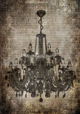 Crystal Chandelier, rice paper design by Decoupage queen, office supplies > general office supplies > paper products, for decoupage and crafting