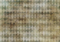 Neutral Harlequin, rice paper design by Decoupage Queen, arts & entertainment > hobbies & creative arts > arts & crafts, for decoupage and crafting