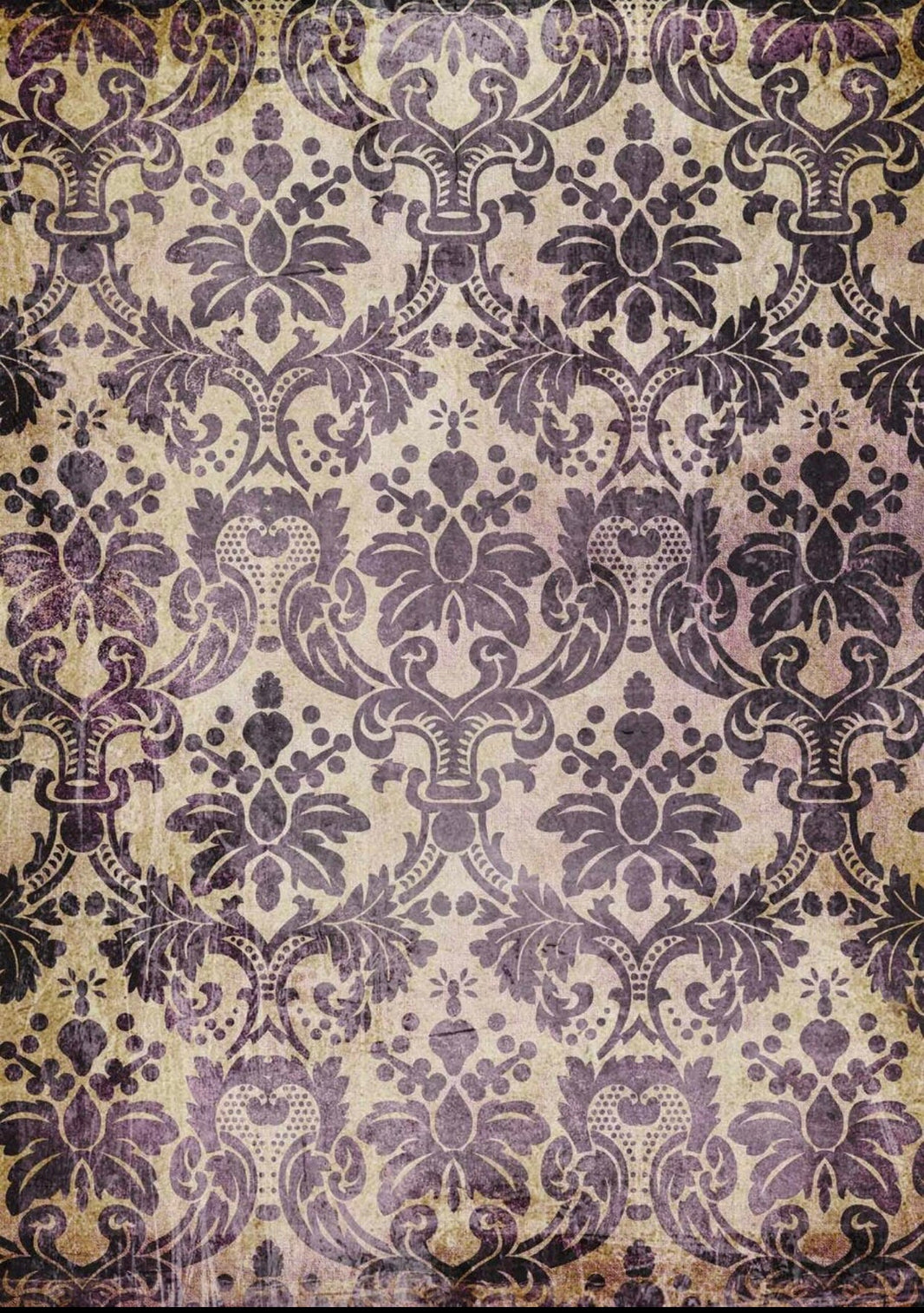 Lavender Damask, rice paper design by Decoupage Queen, arts & entertainment > hobbies & creative arts > arts & crafts, for decoupage and crafting