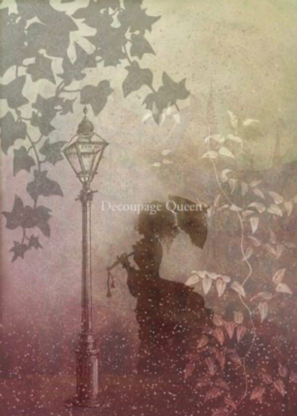 Dainty and the Queen Through the Mist, rice paper design by Decoupage Queen, office supplies > general office supplies > paper products, for decoupage and crafting