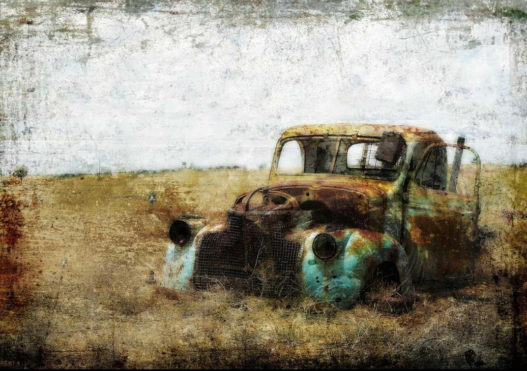 Abandoned, rice paper design by Decoupage Queen, arts & entertainment > hobbies & creative arts > arts & crafts, for decoupage and crafting