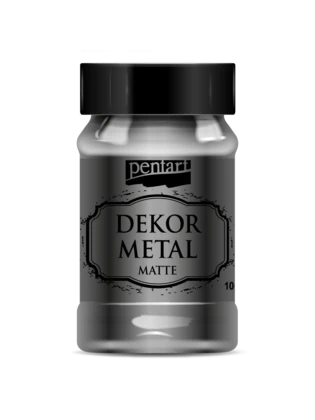 Dekor Metal matte 100 ml, design by Pentart, arts & entertainment > hobbies & creative arts > arts & crafts > art & crafting materials > craft paint, ink & glaze > paint mediums, for decoupage and crafting