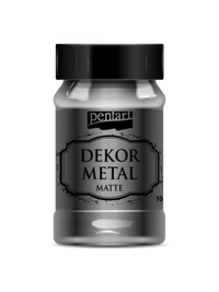 Dekor Metal matte 100 ml, design by Pentart, arts & entertainment > hobbies & creative arts > arts & crafts > art & crafting materials > craft paint, ink & glaze > paint mediums, for decoupage and crafting