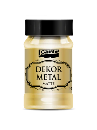 Dekor Metal matte 100 ml, design by Pentart, arts & entertainment > hobbies & creative arts > arts & crafts > art & crafting materials > craft paint, ink & glaze > paint mediums, for decoupage and crafting