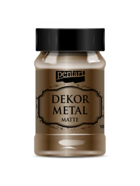 Dekor Metal matte 100 ml, design by Pentart, arts & entertainment > hobbies & creative arts > arts & crafts > art & crafting materials > craft paint, ink & glaze > paint mediums, for decoupage and crafting
