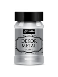 Dekor Metal matte 100 ml, design by Pentart, arts & entertainment > hobbies & creative arts > arts & crafts > art & crafting materials > craft paint, ink & glaze > paint mediums, for decoupage and crafting