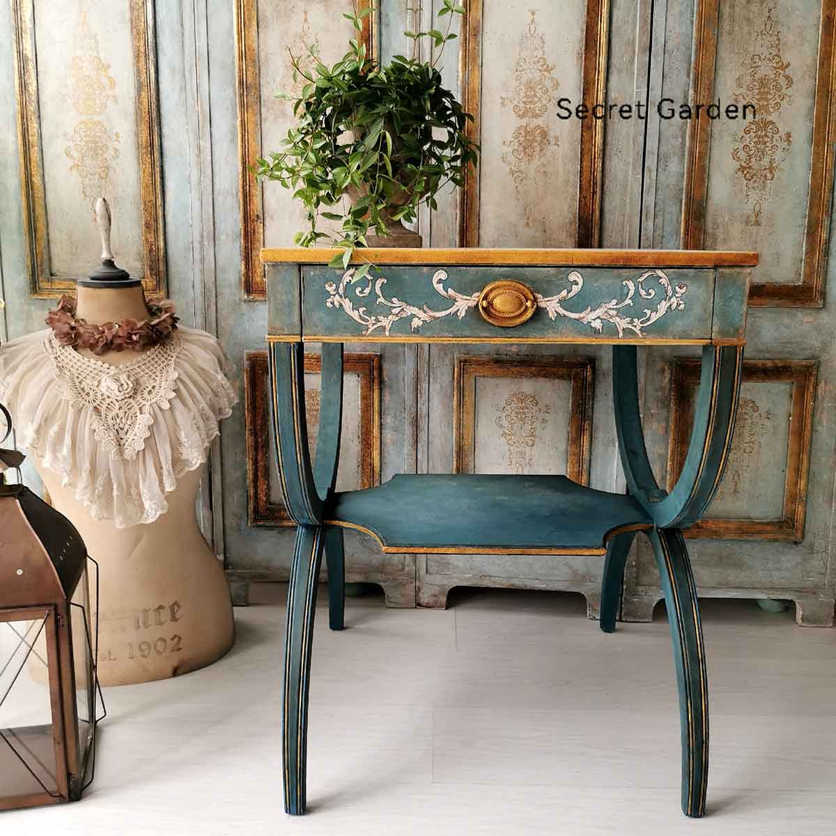 Alaina Toile Decor Transfer - French Inspired Transfer, Decor Transfer, 24″x35″, cut into 2 sheets