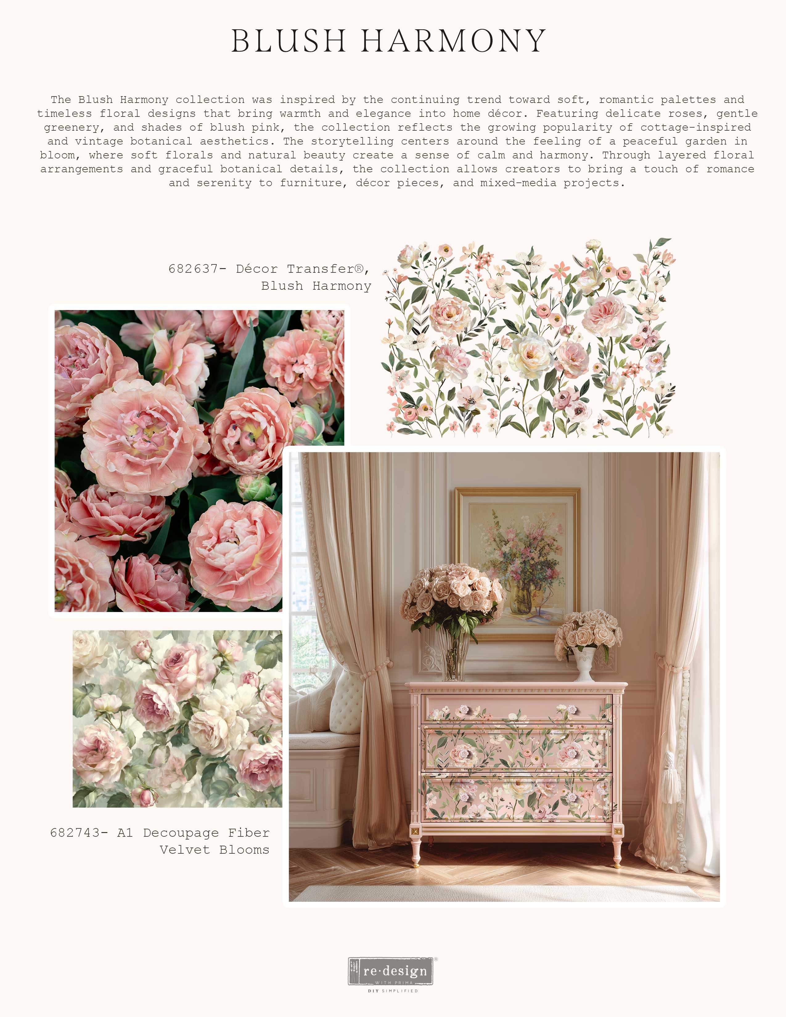 Decor Transfers® - Blush Harmony