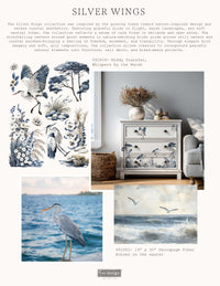 Decor Transfers® - Silver Wings - 24"x35" Transfer
