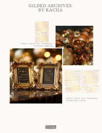 Middy Foil Transfers® Kacha - Gilded Noel Script