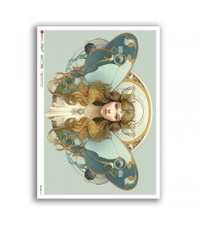 Art Nouveau Butterfly Muse