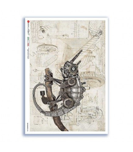 Paper Designs Steampunk Lizard OLD OBJECT 0026