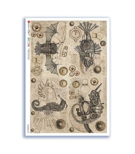 Paper Designs Steampunk 4 Pack OLD OBJECT 0029