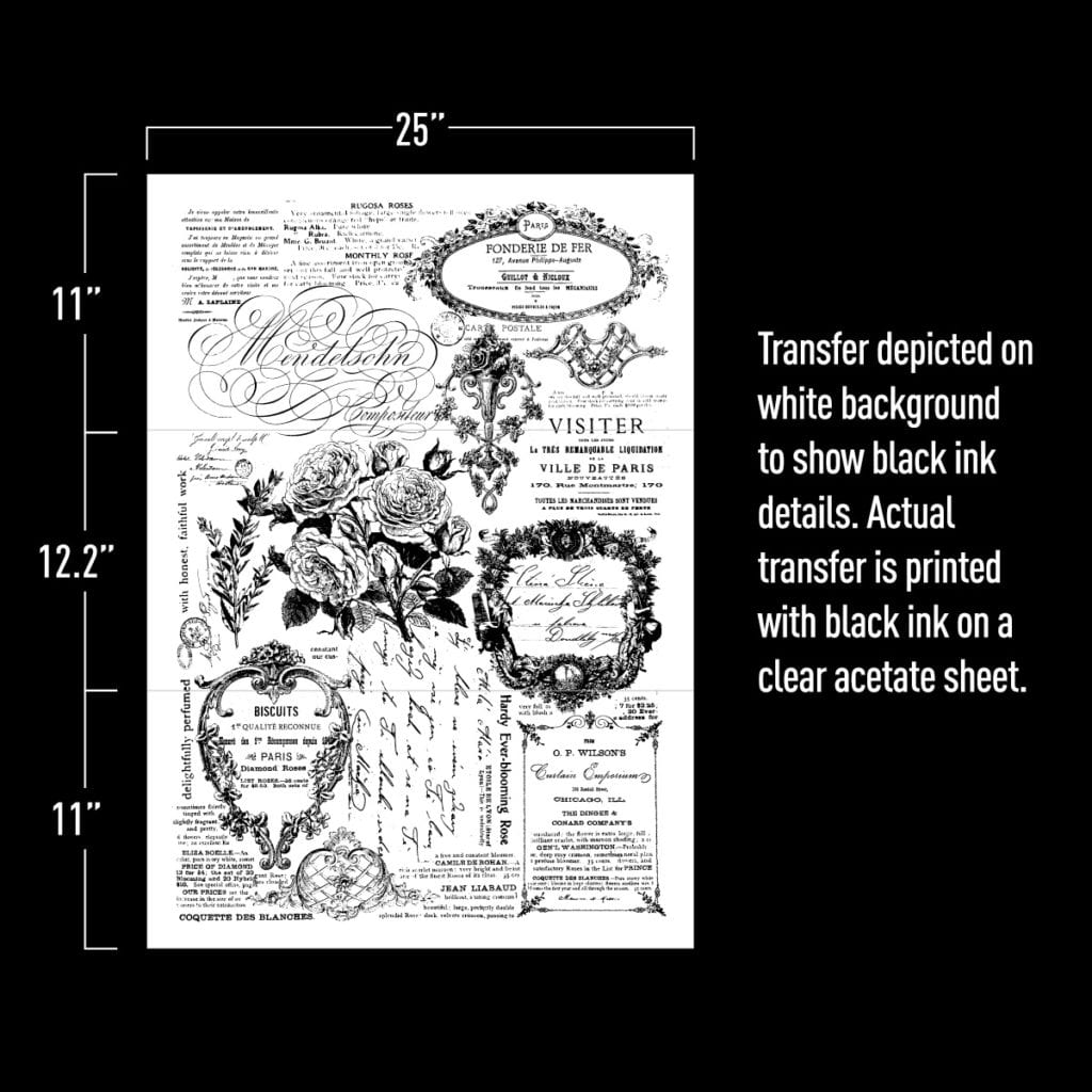 Paris Valley Transfer, REDESIGN DECOR TRANSFERS® – Paris Valley, Large Furniture Transfer