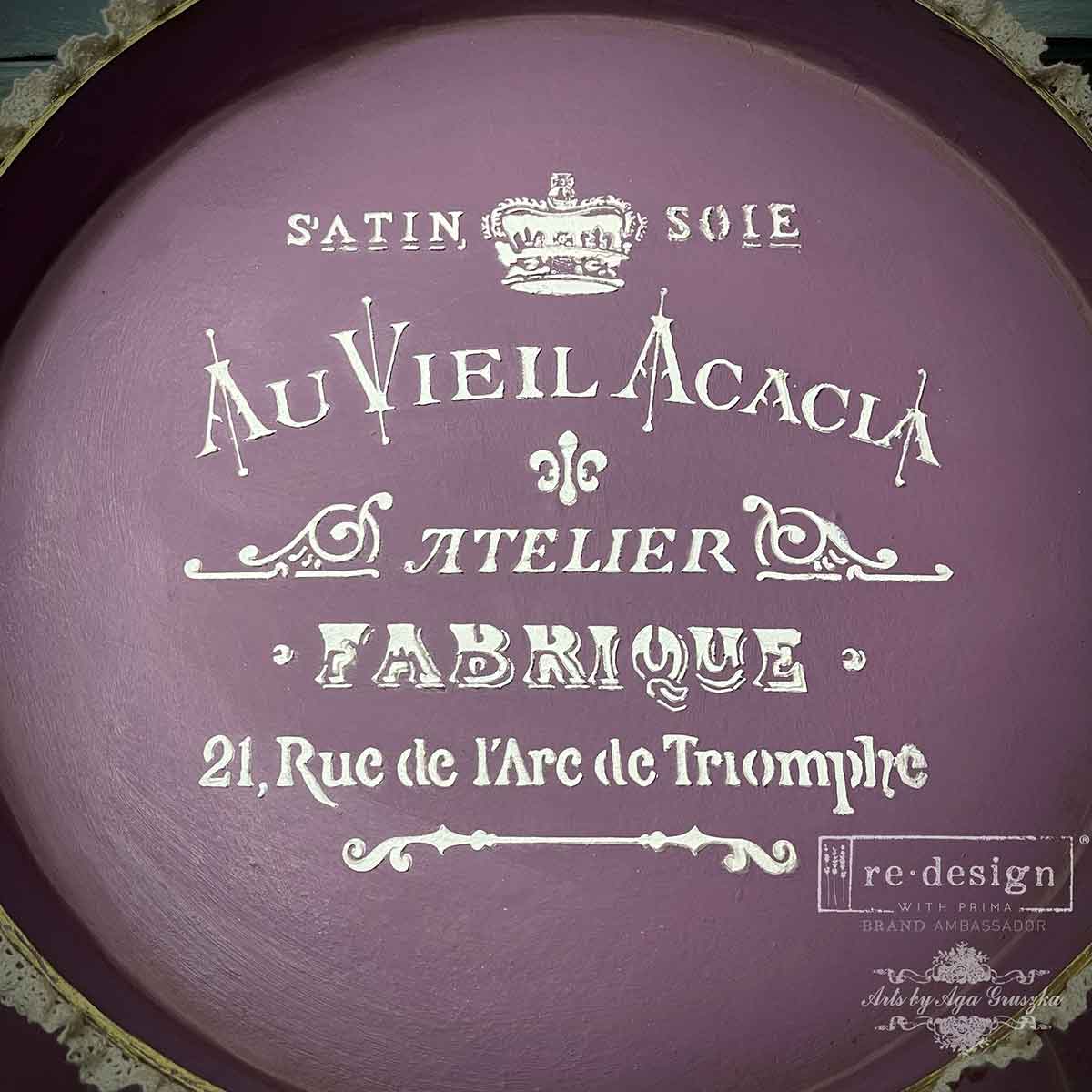 Decor Stencil - Satin Soie Stencil, Ornate Stencil
