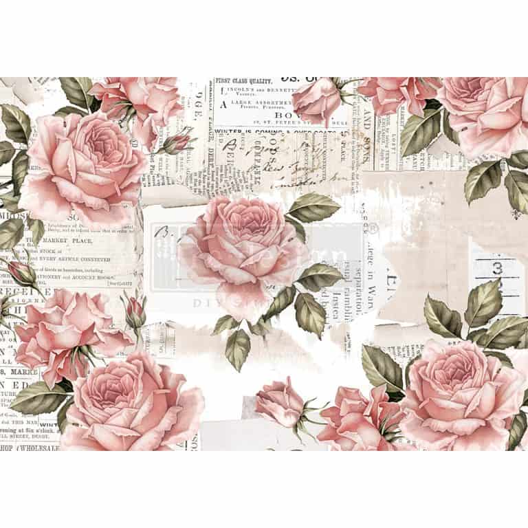Redesign Decor Rice Paper - Floral sweetness - 11.5" x 16.25"