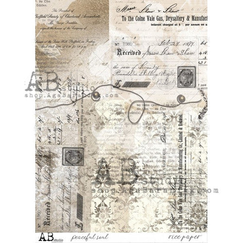 AB Studios Rice Paper A4 Peaceful Soul