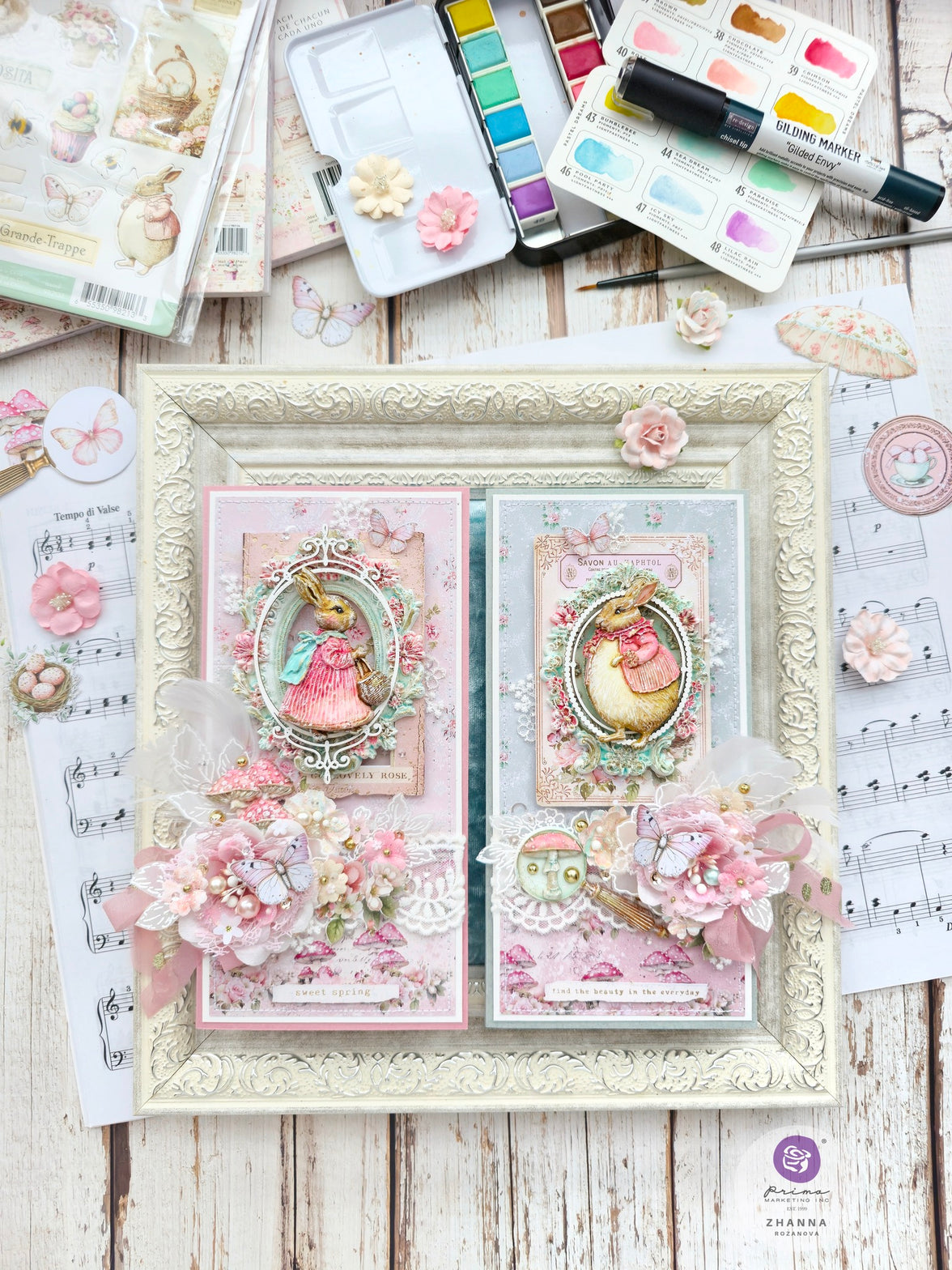Sweet Spring Collection Ephemera - Butterflies & Frames - Die Cuts - Cards