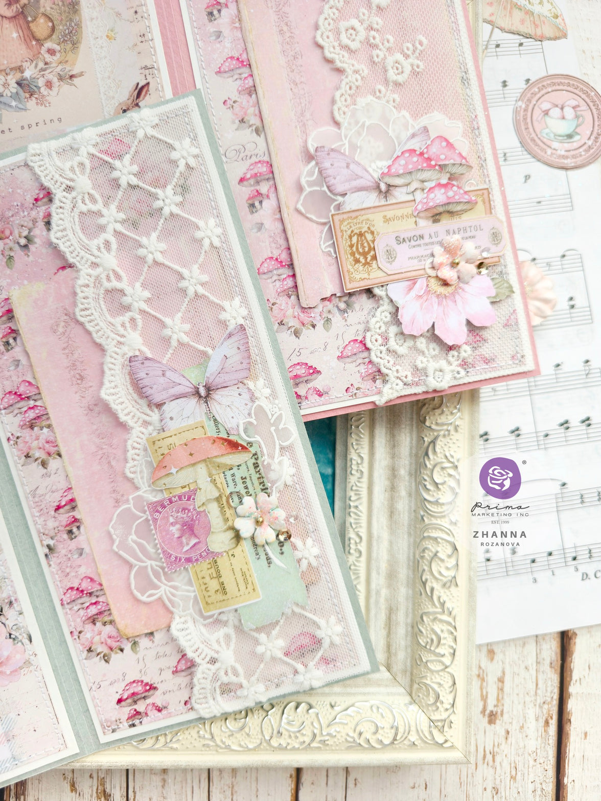 Sweet Spring Collection Ephemera - Butterflies & Frames - Die Cuts - Cards