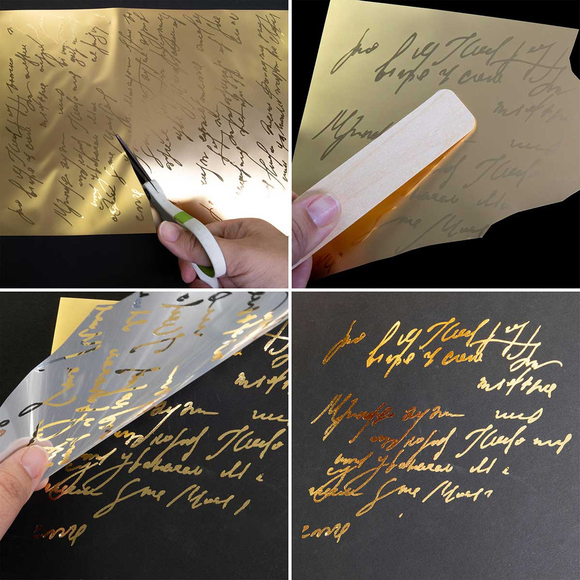 Middy Foil Transfers® Kacha – Shimmering Script – 2 sheets, 8.5″x11″