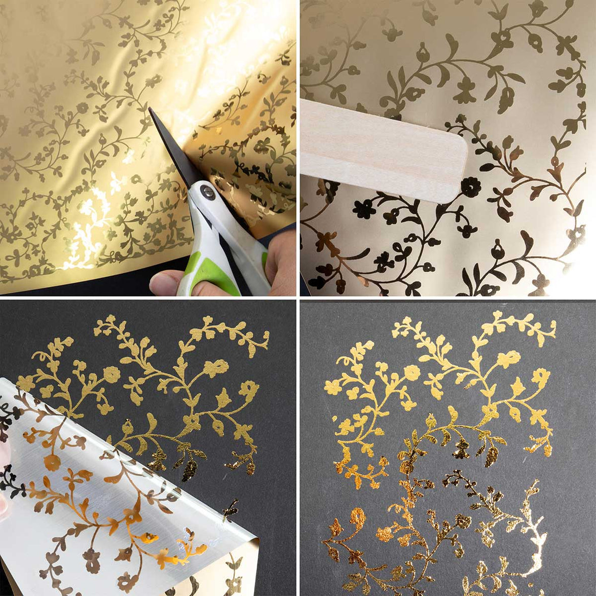 Vineyard Elegance, ReDesign Prima Foil Transfers - Kacha Foil Transfer, Furniture Transfers, Mirror Transfer, Glass Transfers, Glass Jar Foil, (Copy)