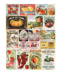 Vintage Seed, Large Transfers, Vintage Seed Label Transfer, Decor Transfers®