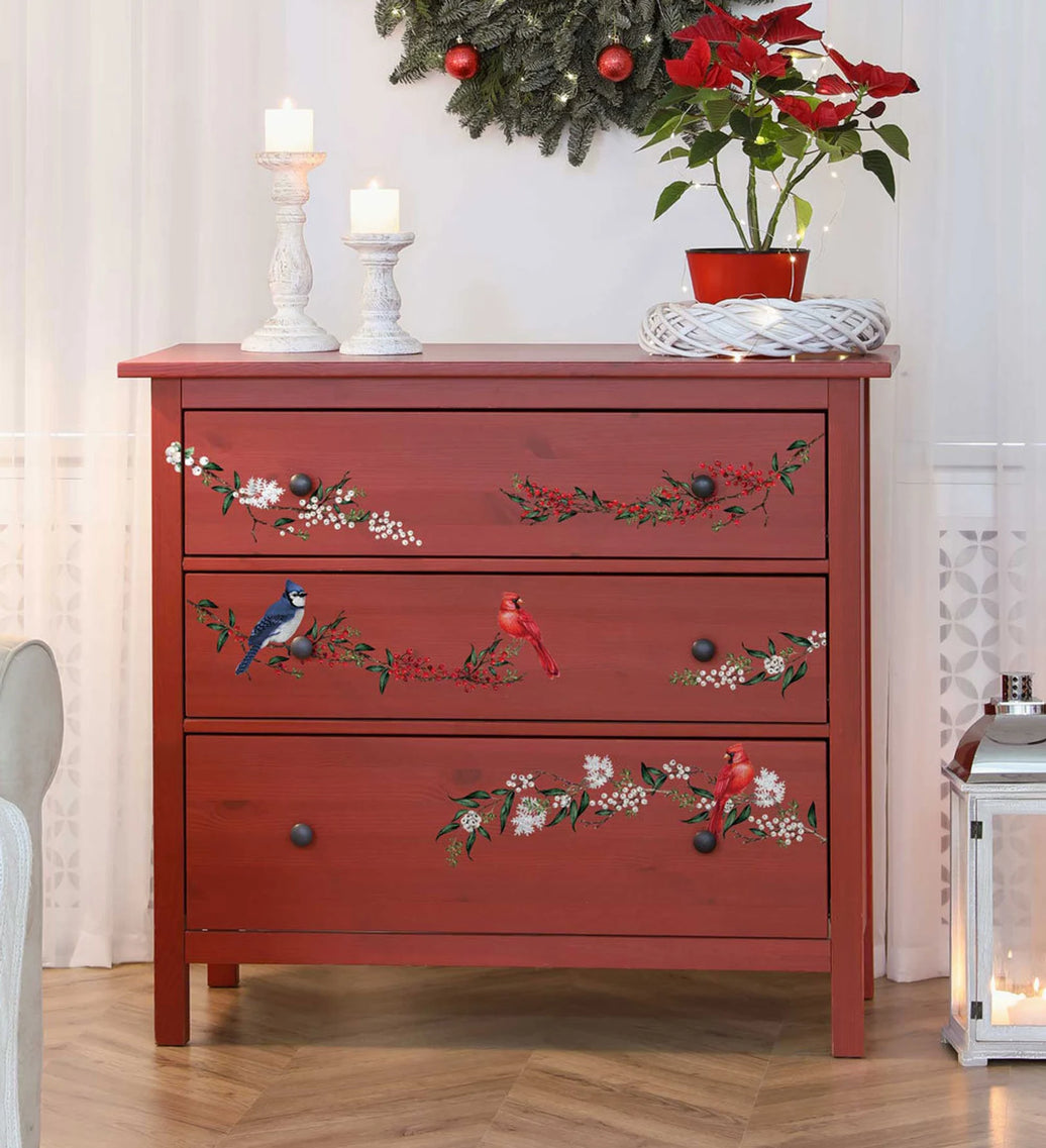 Decor Transfers® 8.5x11 - Winterberry - 3 sheets, 8.5"x11"