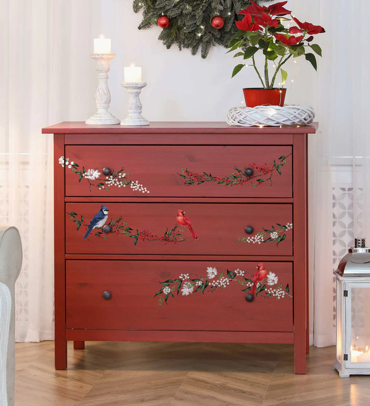 Decor Transfers® 8.5x11 - Winterberry - 3 sheets, 8.5"x11"